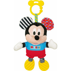 Clementoni Disney Baby Mickey Υφασμάτινη Κουδουνίστρα για 6+ Μηνών
