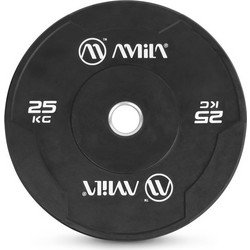 Amila Black W Slim Δίσκος Ολυμπιακού Τύπου Bumper 25kg Φ50mm