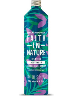 Faith In Nature Lavender & Geranium Αφρόλουτρο σε Gel 500ml