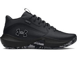 Under Armour Lockdown 7 Παιδικά Αθλητικά Παπούτσια για Μπάσκετ Μαύρα 3028513-004