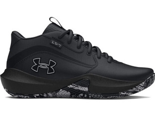 Under Armour Lockdown 7 Παιδικά Αθλητικά Παπούτσια για Μπάσκετ Μαύρα 3028513-004