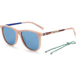 Missoni MMI0029-S-35J Γυναικεία Γυαλιά Ηλίου Τετράγωνα Κοκάλινα Μπεζ με Μπλε Φακό