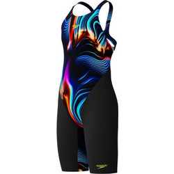 Speedo Fastskin Endurance+ Max Openback Αθλητικό Παιδικό Μαγιό Ολόσωμο για Κορίτσι Μαύρο Πολύχρωμο 815822-18305