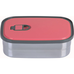 Veltihome Δοχείο Φαγητού Inox 1.25lt Γκρι Φούξια