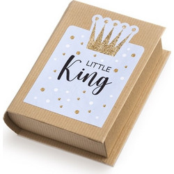Parisis Μπομπονιέρα Βάπτισης Βιβλιαράκι Little King από Χαρτί ΒΗ244