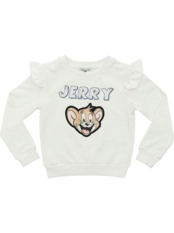 Monnalisa Jerry Παιδικό T-Shirt Μακρυμάνικο Λευκό 4032-0001