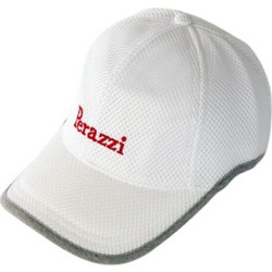 Perazzi Ανδρικό Καπέλο Jockey Υφασμάτινο Λευκό PRZ24-00014