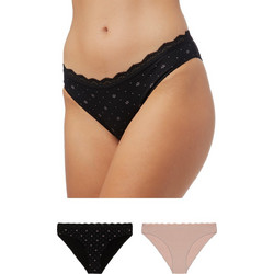 Minerva Γυναικεία Slip με Δαντέλα 2Pack 90-81326-888