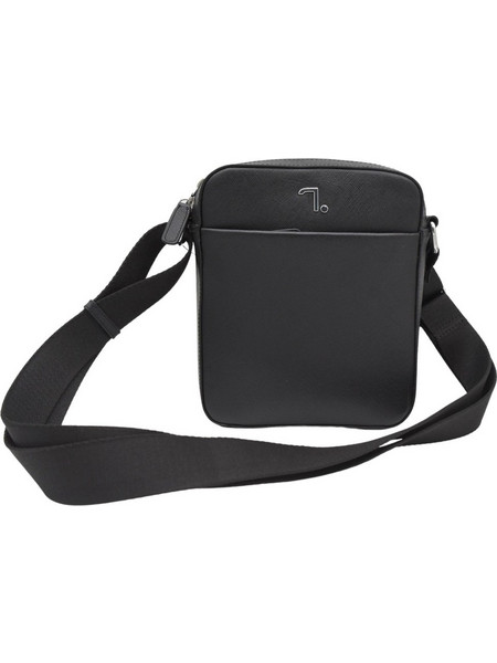 7 dots Atlas Saffiano Ανδρική Τσάντα Ώμου / Χιαστί Μαύρη 60-101-BLK