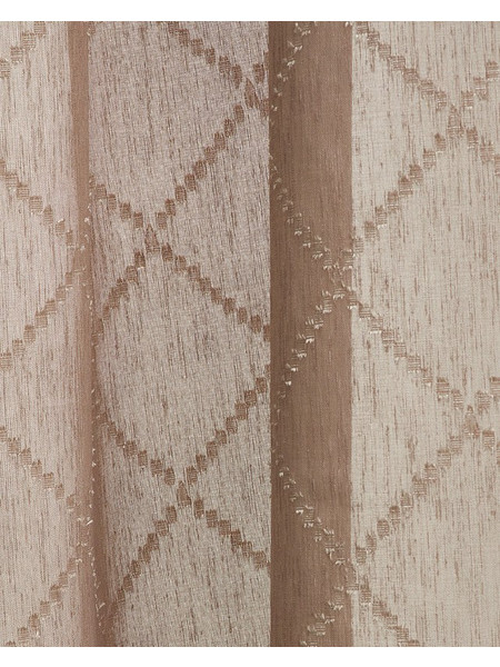 WhiteEgg Κουρτίνα Παραθύρου με Τρέσα 270x280 K0104-4 Sand