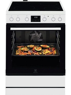 Electrolux LKR64022MW Κουζίνα Ηλεκτρική 73lt με Κεραμικές Εστίες 59.6cm