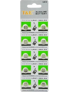 T&E Alkaline AG3/392A/LR41 10τμχ