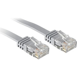 Lindy Flat U/UTP Cat.6 Καλώδιο Δικτύου Ethernet 2m Grey 47492