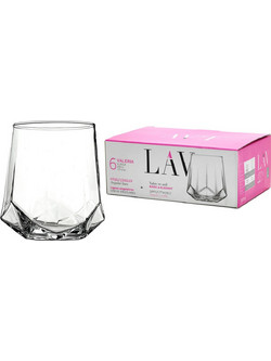 ArteLibre Σετ Ποτήρια Ουίσκι Γυάλινα Valeria 400ml 6τμχ 06512693