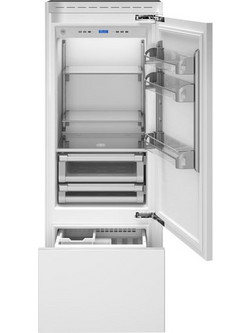 Bertazzoni REF755BBRPTT/24 Εντοιχιζόμενος Ψυγειοκαταψύκτης 440lt Full No Frost Υ212xΠ74.9xΒ61cm Λευκός