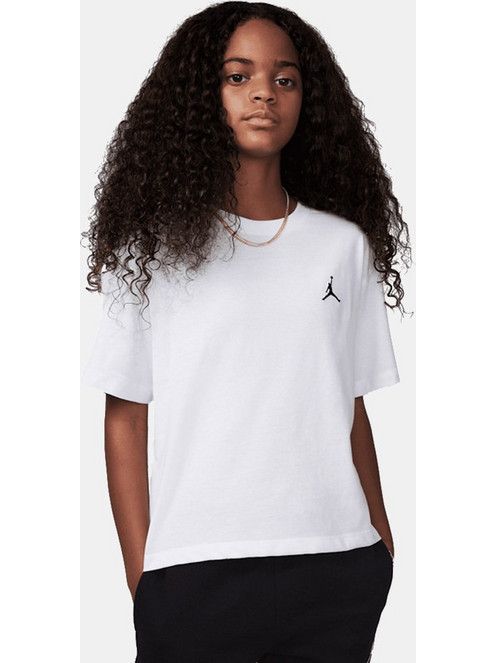 Jordan Brooklyn Παιδικό T-Shirt Κοντομάνικο Λευκό 45D311-001