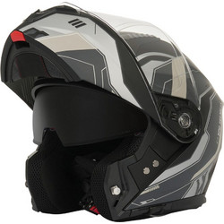 SPD 966 Black Grey Κράνος Μηχανής Flip-Up 1600gr