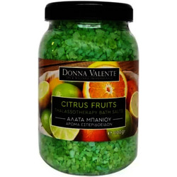Donna Valente Thalassotherapy Citrus Fruits Άλατα Μπάνιου Κρύσταλλοι 1.1kg