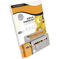 Daler-Rowney Simply Acrylic Starter Σετ Ζωγραφικής 16τμχ