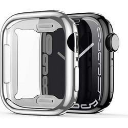 Dux Ducis Samo Πλαστική Θήκη με Προστασία Οθόνης για Apple Watch 7 / 8 41mm Ασημί
