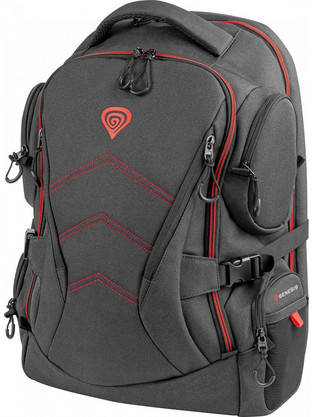 Genesis Pallad 550 Αδιάβροχο Backpack Laptop 17.3" Black