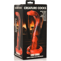Creature Cocks King Cobra Dildo με Βεντούζα 21.5cm Κόκκινο
