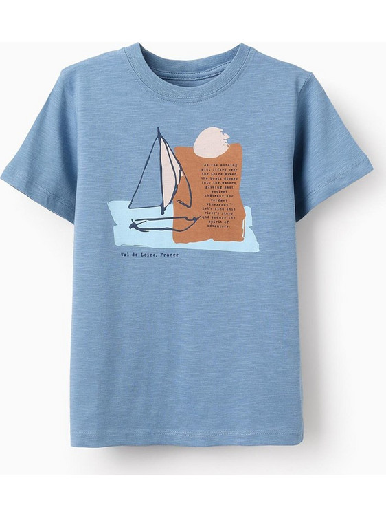 Zippy Παιδικό T-Shirt Κοντομάνικο Γαλάζιο 31070837003