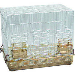 Donald Pet Care Κλουβί Ζευγαρώστρα Πτηνών Λευκό Μπεζ 38x24x30.5cm 10025