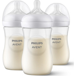 Philips Avent Σετ Πλαστικά Μπιμπερό με Θηλή Σιλικόνης κατά των Κολικών Transparent 3x260ml