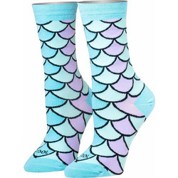 Cool Mermaid Fin Γυναικείες Κάλτσες με Σχέδια Γαλάζιες 10004WCNCF