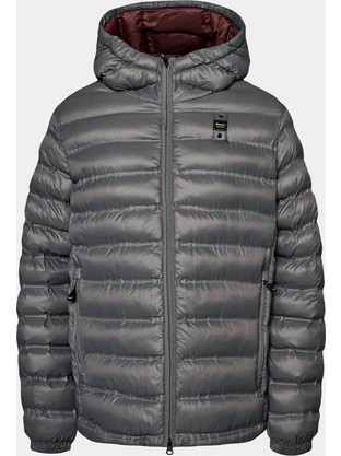 Blauer Ανδρικό Μπουφάν Χειμωνιάτικο Puffer Γκρι 23WBLUC02079