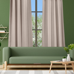 WhiteEgg Κουρτίνα Παραθύρου με Τρουκς 140x260 K0184-5 Powder