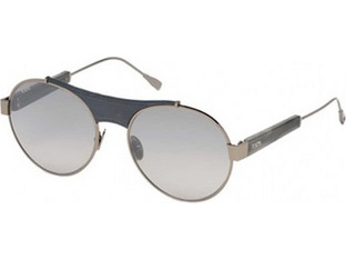 Tod's 0216 14C Ανδρικά Γυαλιά Ηλίου Aviator Μεταλλικά Ασημί με Μαύρο Φακό