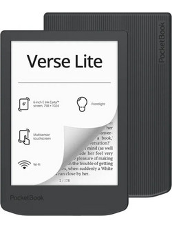 Pocketbook Verse Lite E-Book Reader με Οθόνη Αφής 6" 8GB