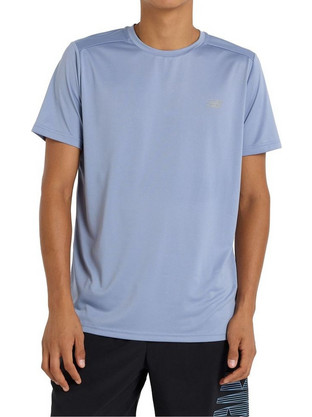 New Balance Ανδρικό Αθλητικό T-Shirt Λιλά MT41222-DUS