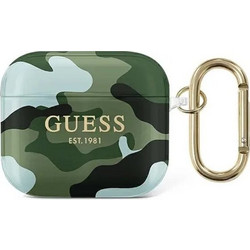 Guess Θήκη Σιλικόνης με Γάντζο για Apple AirPods 3 Πολύχρωμη