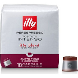 Illy Κάψουλες Espresso Intenso Scuro Συμβατές με Μηχανή Illy iperEspresso 18τμχ