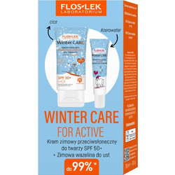 FlosLek Laboratorium Winter Sunscreen Cream SPF50 30ml + FlosLek Laboratorium Winted Lip Vaseline 10gr