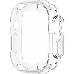 DTNO.1 Θήκη Σιλικόνης με Προστασία Οθόνης για Apple Watch Ultra 49mm Διαφανής