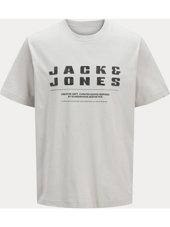 Jack & Jones Παιδικό T-Shirt Μακρυμάνικο Εκρού 12274730