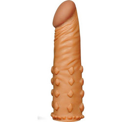 Lovetoy Pleasure X-Tender Add 2 Sleeve Κάλυμμα Επιμήκυνσης Πέους 18cm Καφέ