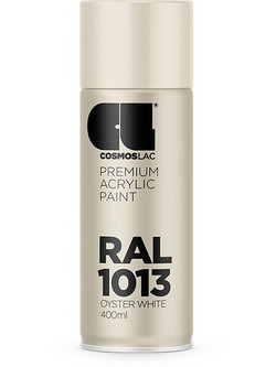 Cosmos Premium Acrylic Σπρέι Βαφής Oyster White Gloss 400ml RAL 1013