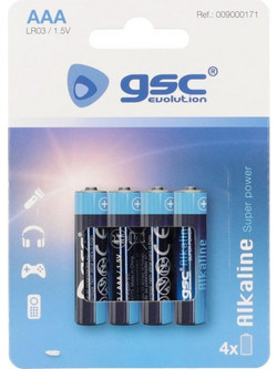 GSC Evolution Alkaline AAA 4τμχ