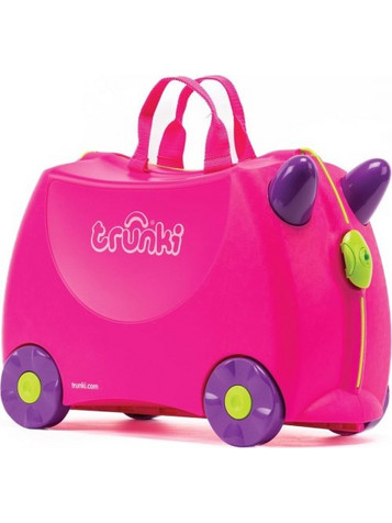 Trunki Trixie TRU-003 Παιδική Βαλίτσα Καμπίνας 46x20.5x20.5cm με 4 Ρόδες Φούξια
