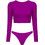Rock Club Bikini Set Μωβ BP-5013