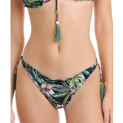 ERKA MARE Bikini Slip Floral Μαύρο Πράσινο 50510