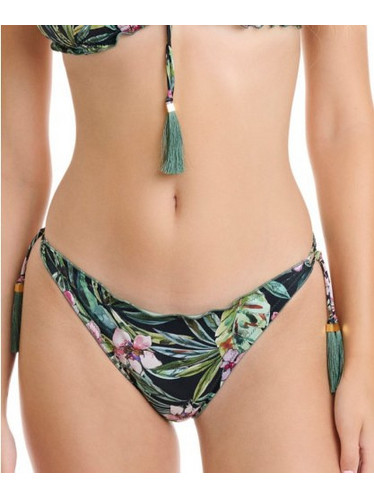 ERKA MARE Bikini Slip Floral Μαύρο Πράσινο 50510