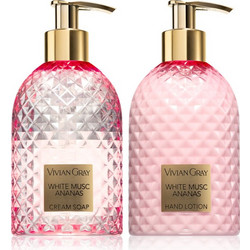 Vivian Gray Gemstone White Musc & Ananas Hand Cream 250ml + Hand Soap 250ml