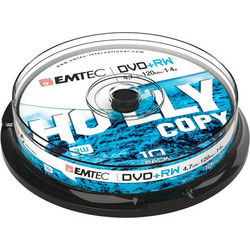 Emtec ECOVPRW47104CB Εγγράψιμα DVD+RW 4x 4.7GB Cake Box 10τμχ