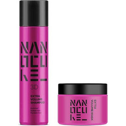 Keratin Nanocure 3D Extra Volume Σετ Περιποίησης Μαλλιών Μάσκα 250ml + Σαμπουάν 500ml